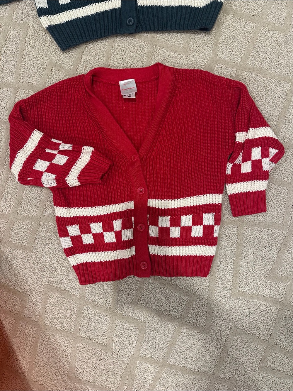 Hanna Andersson Bright Red Knit Button-Front Cardigan